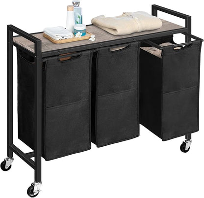 HOOBRO Laundry Sorter 3 Section, Laundry Hamper