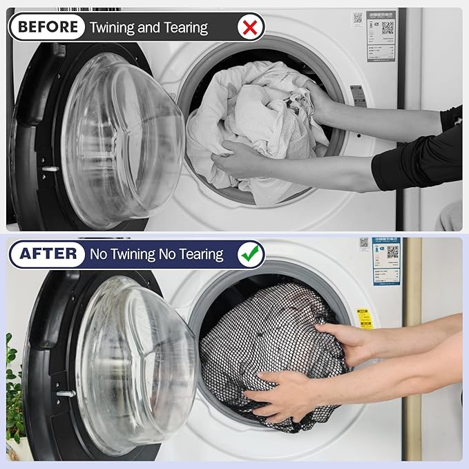 4Pcs Mesh Laundry Bags Washing Machine Mesh Wash Bags Jumbo