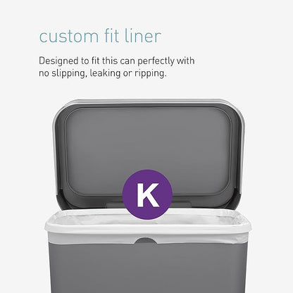 simplehuman Code K 200 Count, Dispenser Pack Custom Fit Liners, Drawstring
