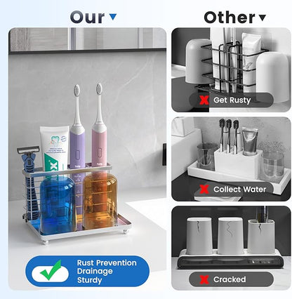 Luxspire Toothbrush Holders for Bathroom, Toothbrush Holder