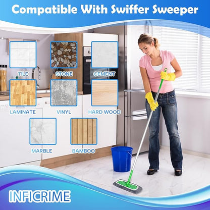 6 Pack Reusable Microfiber Mop Pads Compatible