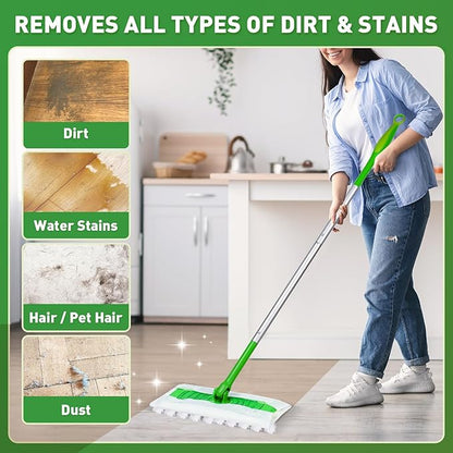 100ct Dry Sweeping Cloths for Swiffer Sweeper Mop, Heavy Duty Microfiber Duster