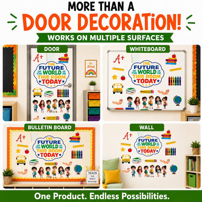 Hello Hallway Classroom Door Decorations for Teachers, Back to School | Reusable Peel & Stick Door & Whiteboard Decor Kit | Preschool Pre-K Kindergarten Classroom Decor | Teacher Supplies