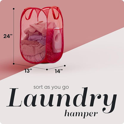 Handy Laundry Collapsible Mesh Pop Up Hamper