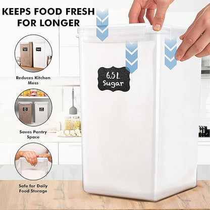 WHITE FEATHER SUPPLIES 2 PC Large Food Storage Containers