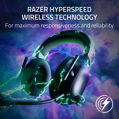 Razer BlackShark V2 Pro Wireless Gaming Headset: Super Wideband Mic - Pro Tuned FPS Profiles - 50mm Drivers - Plush Noise Isolating Earcups - 70 Hr Battery - Bluetooth - for PC, PS5, Switch 2 - White