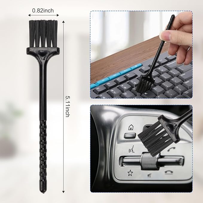 Car Interior Duster Detail Brush Cleaning Kit, Soft Microfiber Towels Dashboard