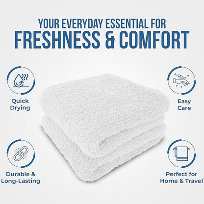 DAN RIVER 24 Pack Wash Cloths for Showering