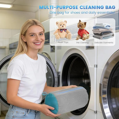 2PCS Shoe Washing Machine Bag, Laundry Bags Durable Zipper