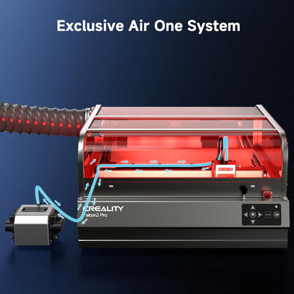 Creality Laser Engraver Enclosed, Falcon2 Pro 40W Output Laser Cutter, 25000mm/min Speed Laser Cutter Machine with Air Assist, Auto Fan, Camera Positioning for Wood and Metal
