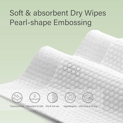 Unifree Facial Towels I Towelettes I Dry Wipes I Makeup Remover I Facial