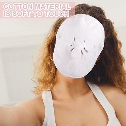 Face Steaming Towel, 4 Pack Reusable Face Towel Cold Hot Compress Facial