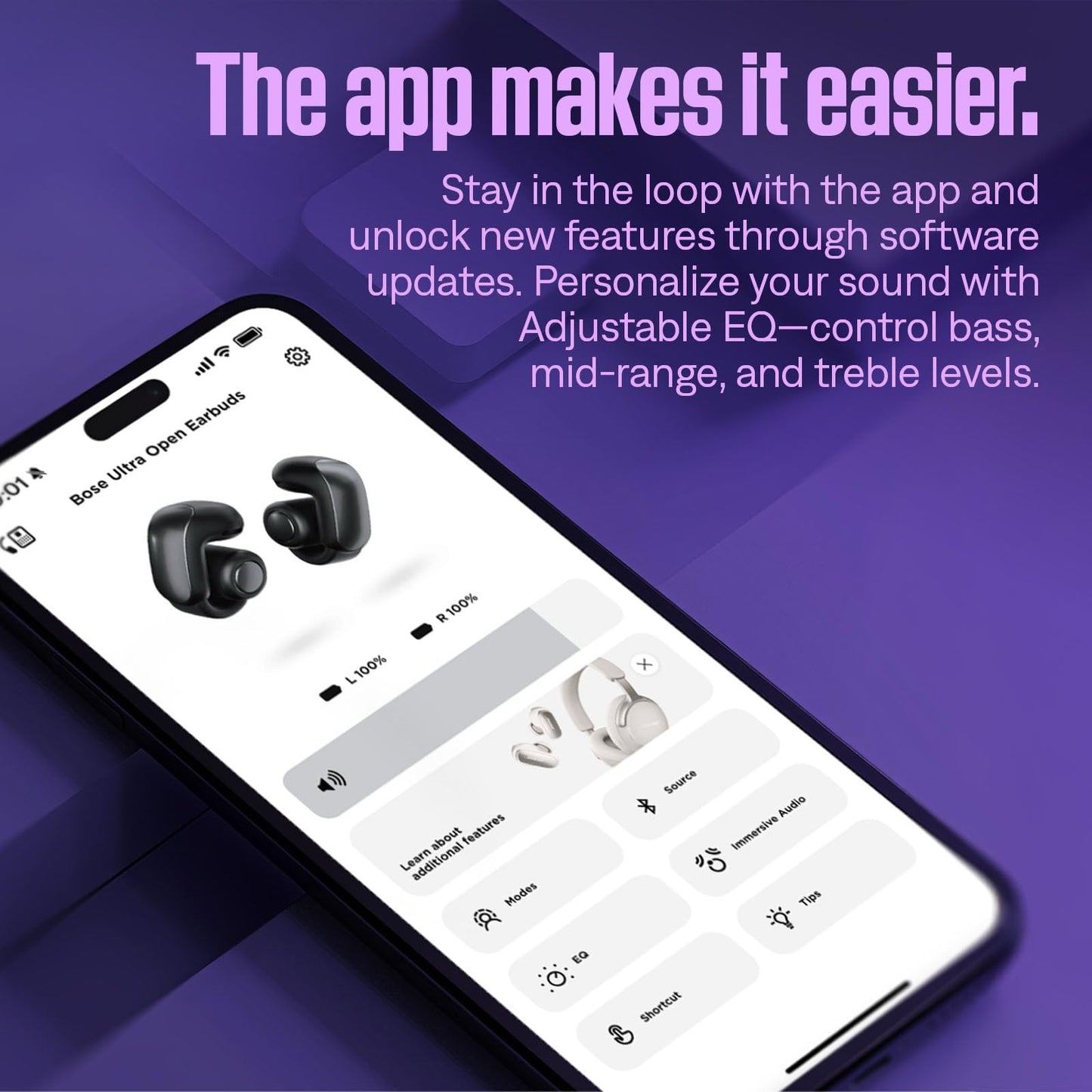 Bose Ultra Open Earbuds - Bluetooth Open Ear Earbuds with OpenAudio for Awareness, Clip-On Design for Comfort, Water Resistant, Up to 48 Hrs of Playtime, Driftwood Sand - Limited Edition Color