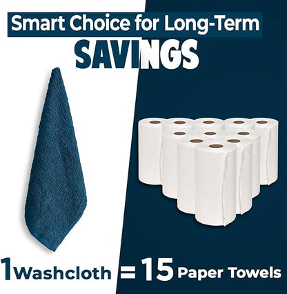 DAN RIVER 24 Pack Wash Cloths for Showering