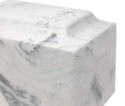 Custom Engraved Mackenzie Urn Vault - Up to Three Line of Custom Engraving Included. Six Different Custom Fonts to Choose from. Cultured Marble Adult Full Size urn. Carrera Color