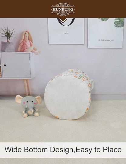 HUNRUNG Laundry Hamper, Large Canvas Fabric Lightweight Storage Basket Toy