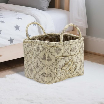 Quilted Fabric Storage Basket