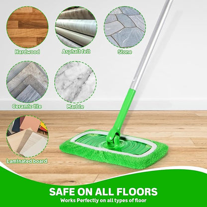 8 Pack Reusable Microfiber Mop Pads Compatible