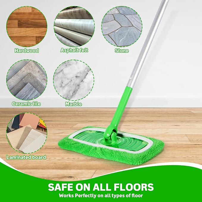 Reusable Microfiber Mop Pads Compatible