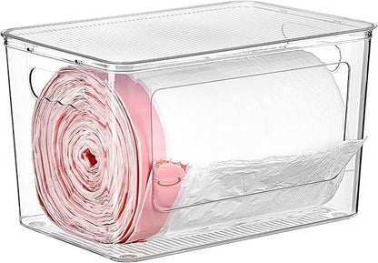 Vtopmart 1 Pack Trash Bag Holder, Stackable Garbage Bag Dispenser