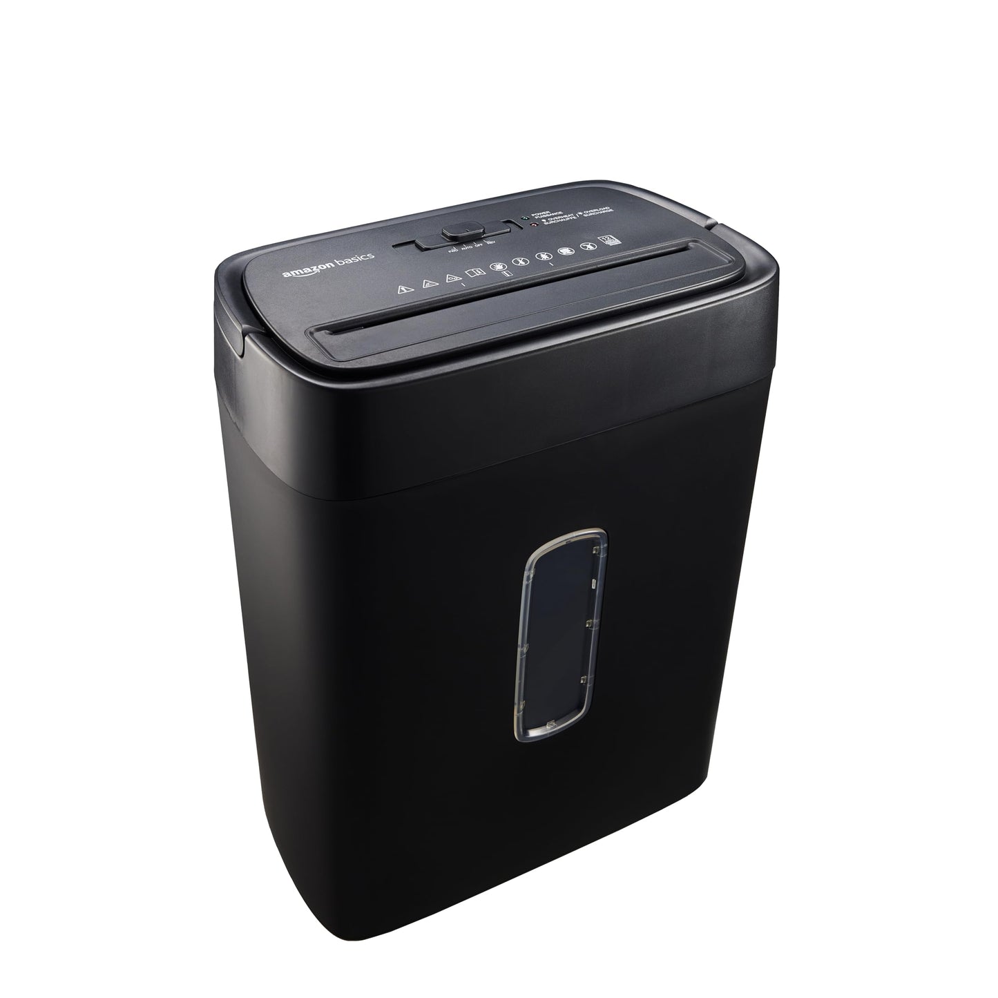 Amazon Basics 12-Sheet Cross-Cut Paper and Credit Card Shredder with Overheat Protection, Black (New Model)