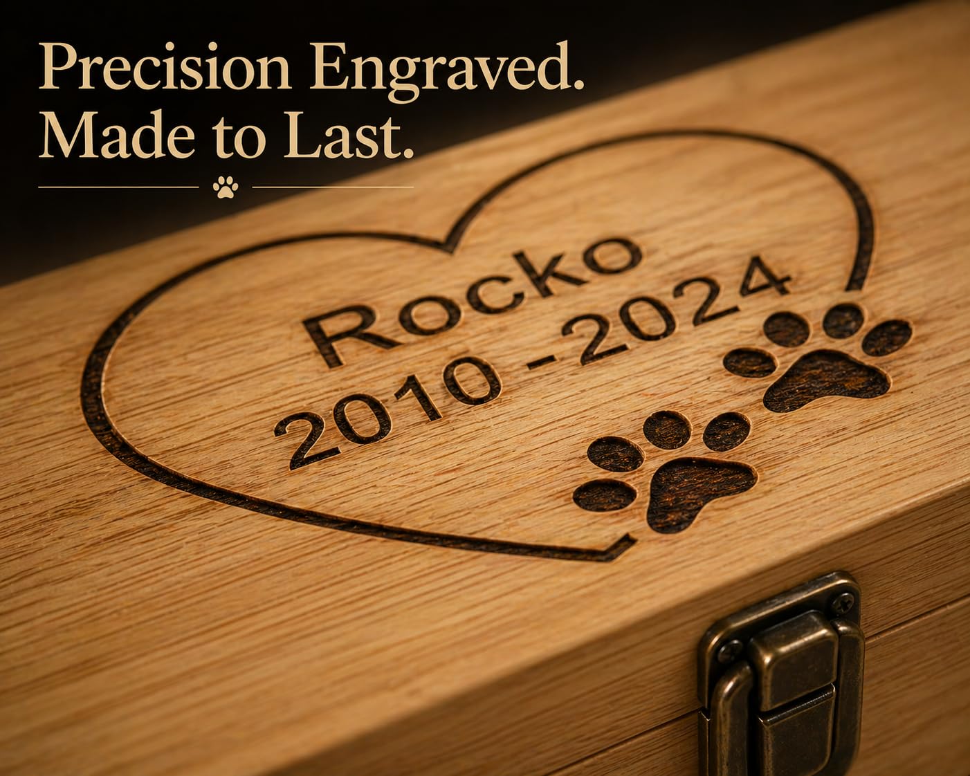 Personalized Pet Memory Box - Custom Pet Keepsake Box - Wooden Keepsake Box - Pet Memorial Box - Pet Momorial Gift