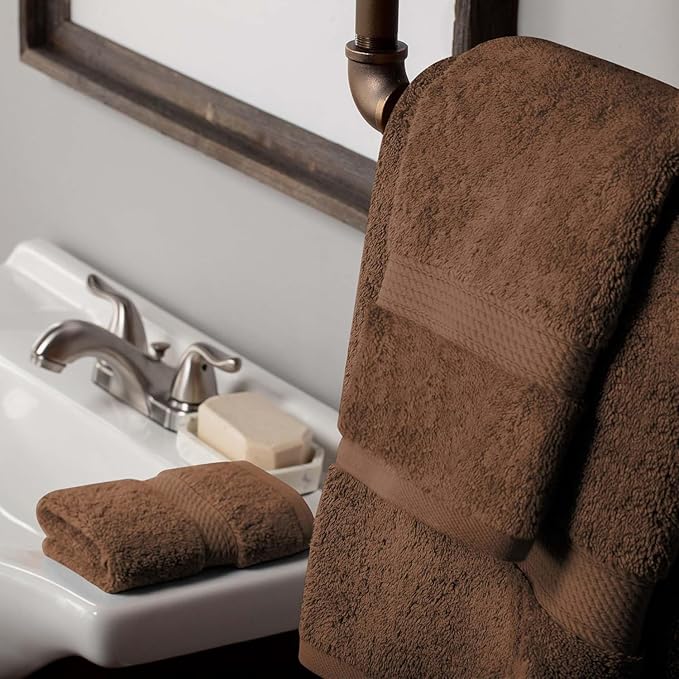 Superior Solid Egyptian Cotton Towel Set, Hand Towel 20” x 30”, Bath Towel 30”