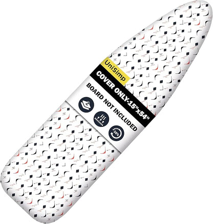 Ironing Board Cover and Pad 15"x54" Extra Thick Natural Cotton, Scorch and