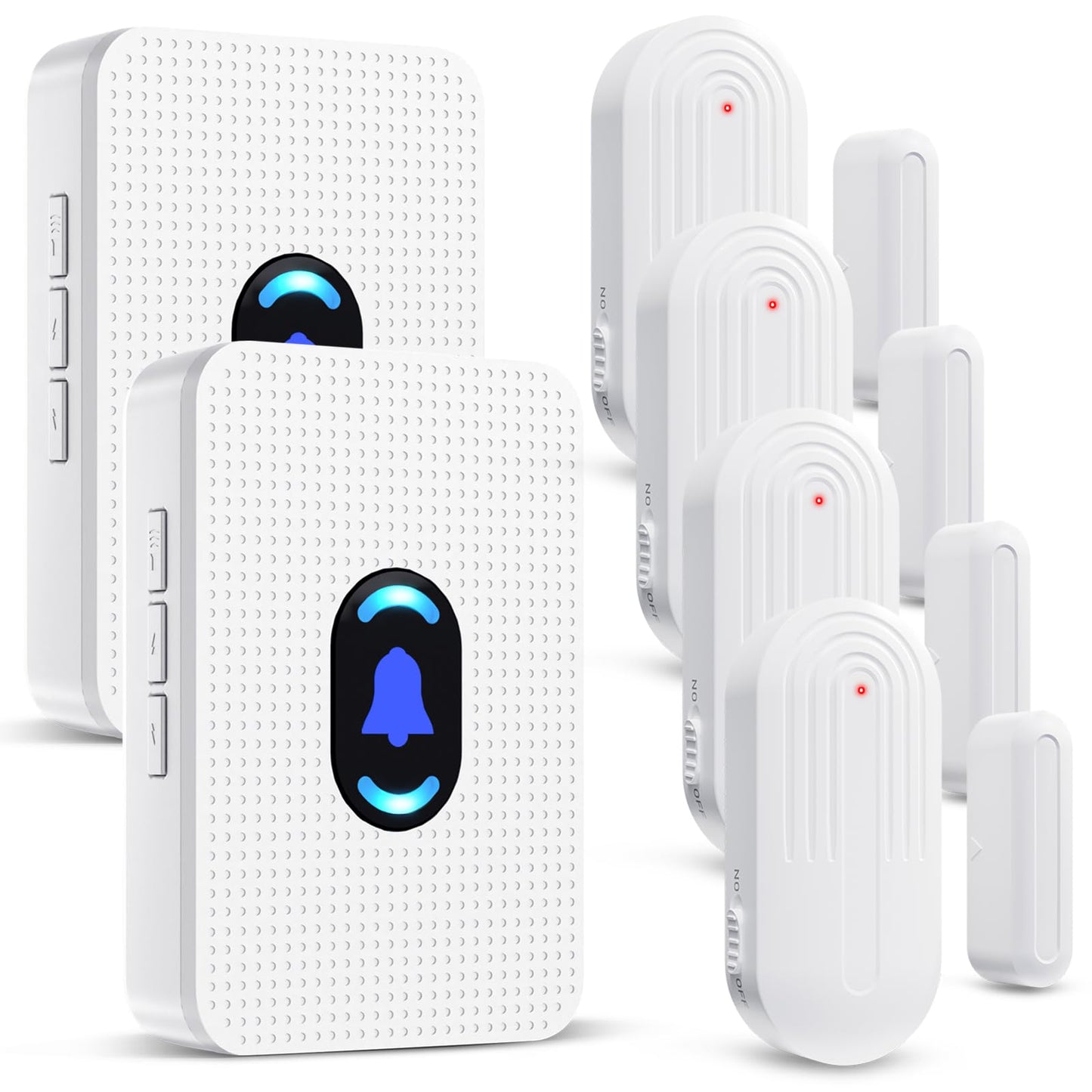 Daytech Wireless Door Chime, Door Dinger for Business Entry/Store/Home/Office, Door Alarms When Opened with 800 Ft Range,20 Chimes 5 Adjustable Volume 2 Sensors + 2 Receivers
