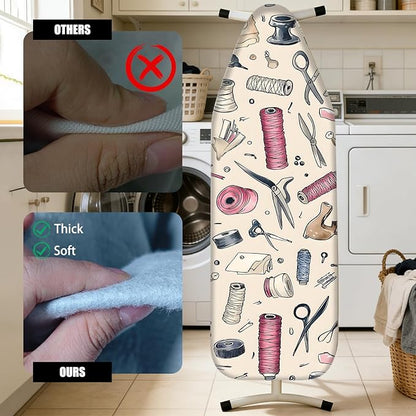 Nuxovilar Ironing Board Cover Needle Cotton 15x54 Inches | Ironing Board Cover