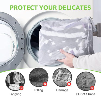OTraki Large Mesh Laundry Bag 24x32 inch Hanging Lingerie Bag Mesh Laundry Bags