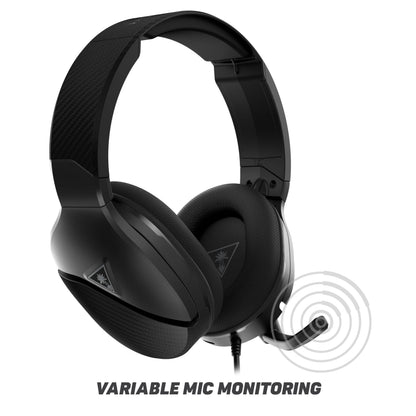 Turtle Beach Recon 200 Gen 2 Powered Gaming Headset - Xbox Series X, Xbox Series S & Xbox One, PS5, PS4, Mobile & PC with 3.5mm - Bass Boost, Memory Foam, Black