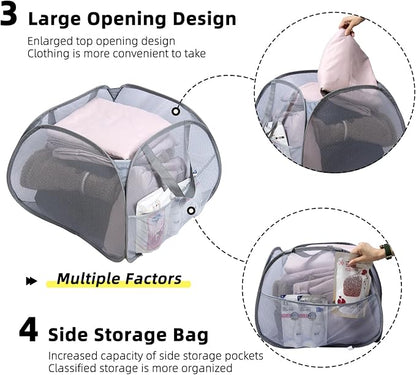 Collapsible Laundry Basket, 90L Foldable Pop-up Laundry Hamper