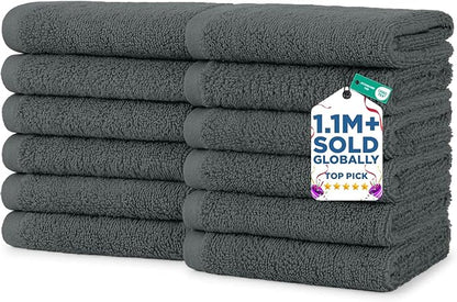 DAN RIVER 12 Pack Wash Cloths for Showering