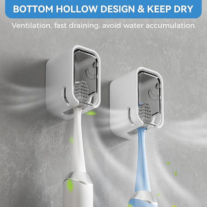 Toothbrush Holders for Bathroom【Innovation Single Slot Design】 2PCS Toothbrush