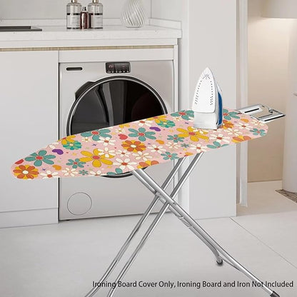 Hippie Flower Ironing Board Cover 15x54 Inch Extra Thick Resistant Scorch and