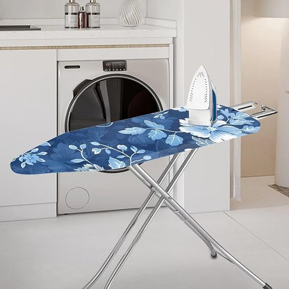 Ironing Board Covers Scorch Resistant Insulation, Retro Blue Floral Ironing
