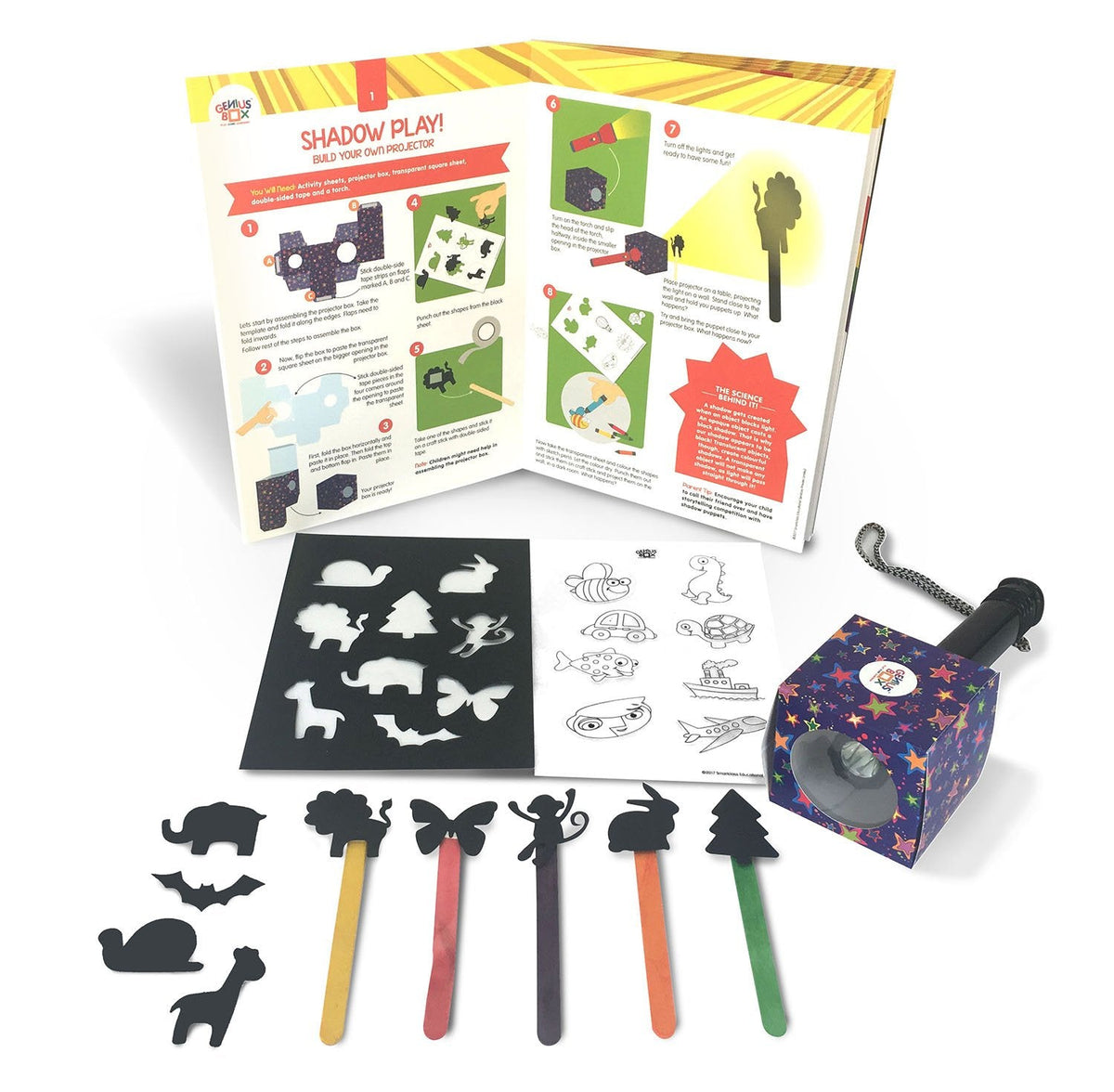 Genius Box Learning STEM Toy for 5+ Year Age: Light and Sound DIY,Activity Kit, Learning Kit, Educational Kit