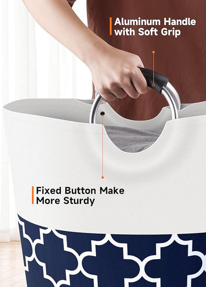 Large Laundry Basket Laundry Hamper Bag Washing Bin Clothes Bag Collapsible Tall