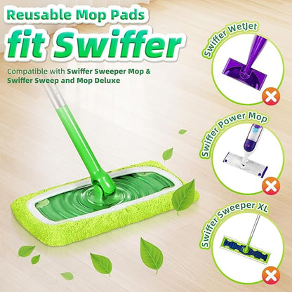 Reusable Mop Pads fit Swiffer Sweeper Mop