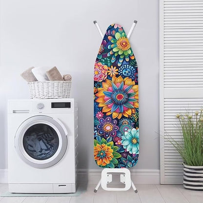 Boho Mandala Flower Printed Ironing Board Cover, 15x54 Inch Ironing Board Cover