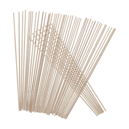 jojofuny 50pcs 300x3mm Square Wood Dowels Rods – Unfinished Wooden Rod Sticks for Crafting, Model Building, School Activities & DIY Projects – Premium Quality, Easy to Cut & Natural Wood Texture