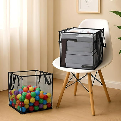 6 Pack Popup Laundry Hamper Collapsible Mesh Laundry Baskets