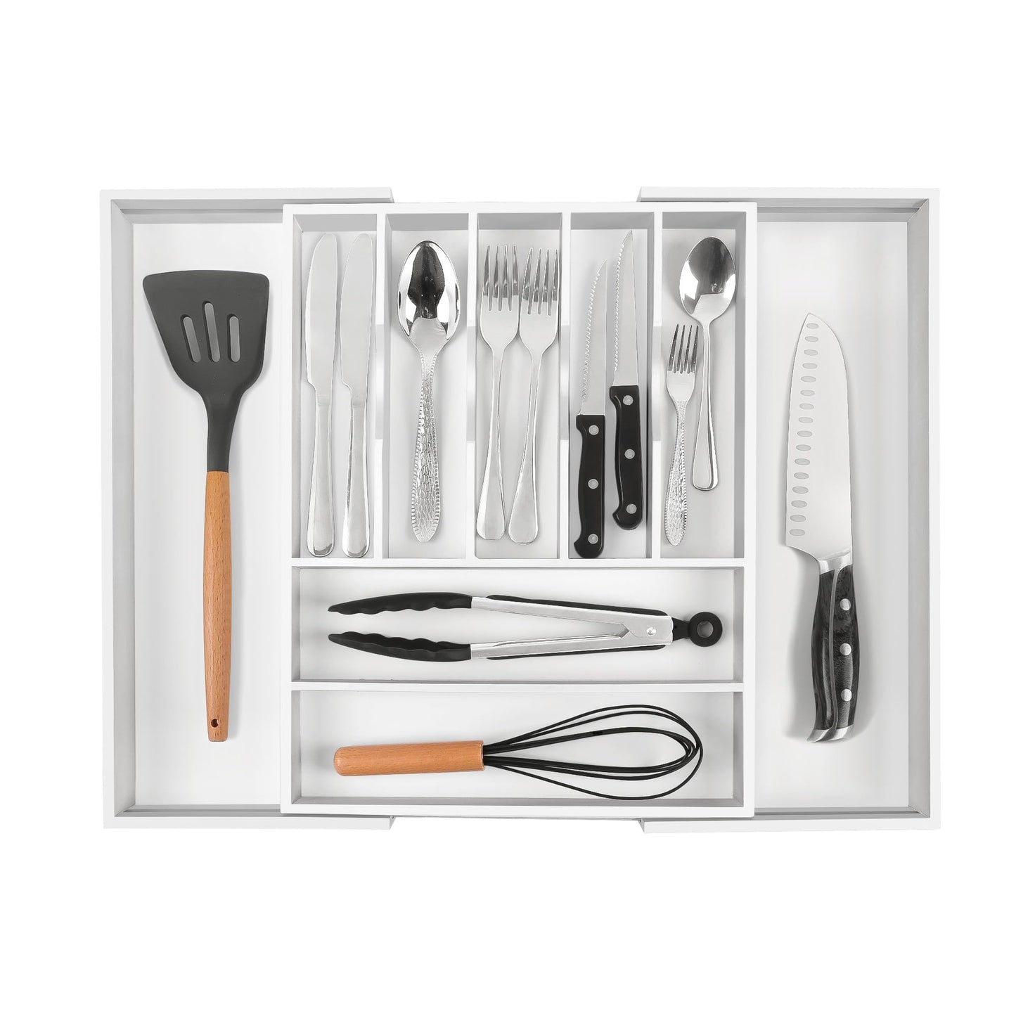 Kitchen Silverware Drawer Organizer and Storage Cabinet Utensil Rack Bathroom Counter Vanity Extra Large Big Cooking Drawer Organizers Countertop Pantry Storage Cabinet Best Kitchen Must Haves 2025