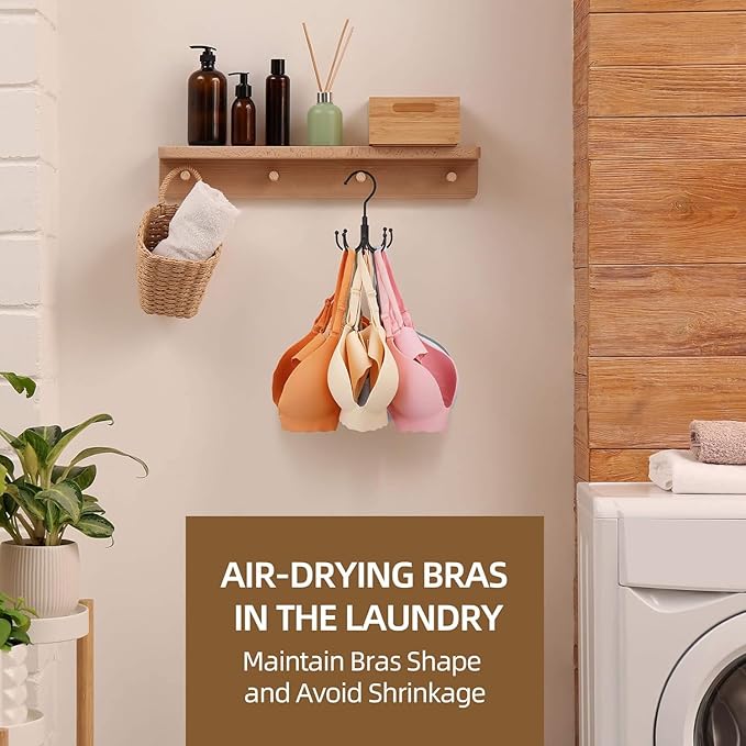 ZEDODIER Tank Top Hanger, 2 Pack Rotatable Bra Organzier