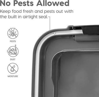 IRIS USA 30 lbs & 11 lbs Combo Airtight Dog Food Storage Container, Stackable