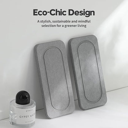 2Pack Diatomite Stone Water Absorbing Sink Tray