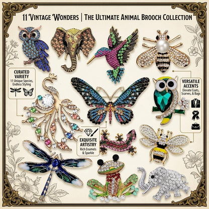 12 Pcs Brooches and Pins for Women Bulk Set Rhinestone Broches Pin Crystal Vintage Brooch Retro Pin Broches Para Ropa De Mujer Gifts for Women Girls