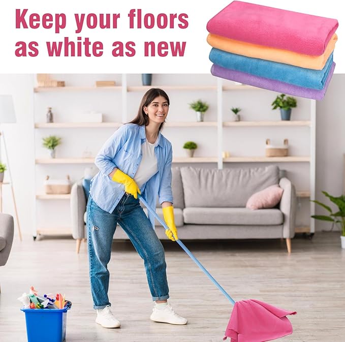 Extra Large Microfiber Cleaning Cloth 30 x 20 Inch Reusable Thick Cleaning