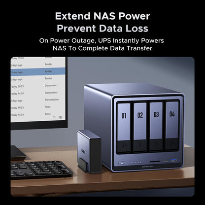 UGREEN NAS UPS, 120W DC Battery Backup & Surge Protector, 12000mAh Uninterruptible Battery Power Supply Only Compatible for DH2300, DH4300 Plus, DXP2800, DXP4800,DXP4800 Plus,DXP4800 Pro,DXP480T Plus